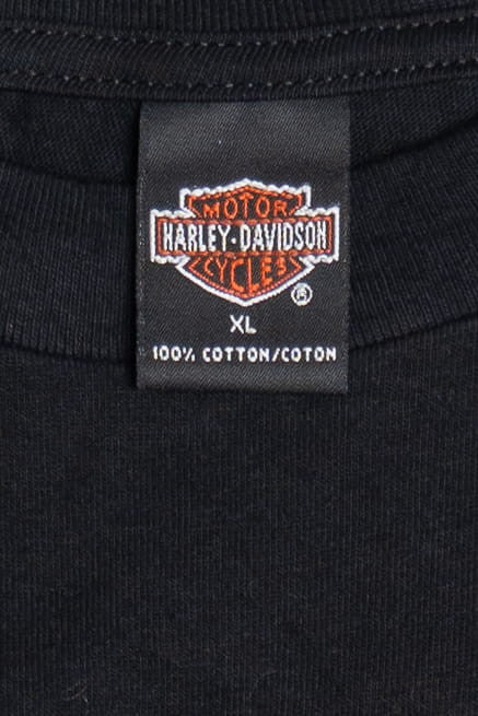 Vintage 2001 Harley Davidson "Hot Harley Nights" T-Shirt (2000s) - Image 4