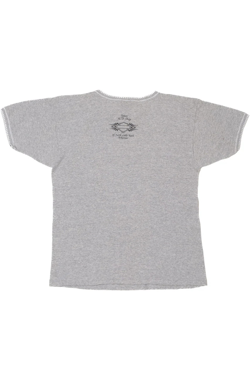 Vintage 2002 Harley Davidson Embroidered Edge T-Shirt 790 - Image 3