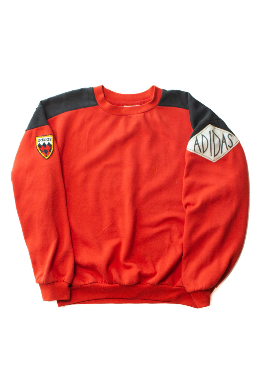 Vintage Adidas Shoulder Patches Sweatshirt (1990s) - Image 2
