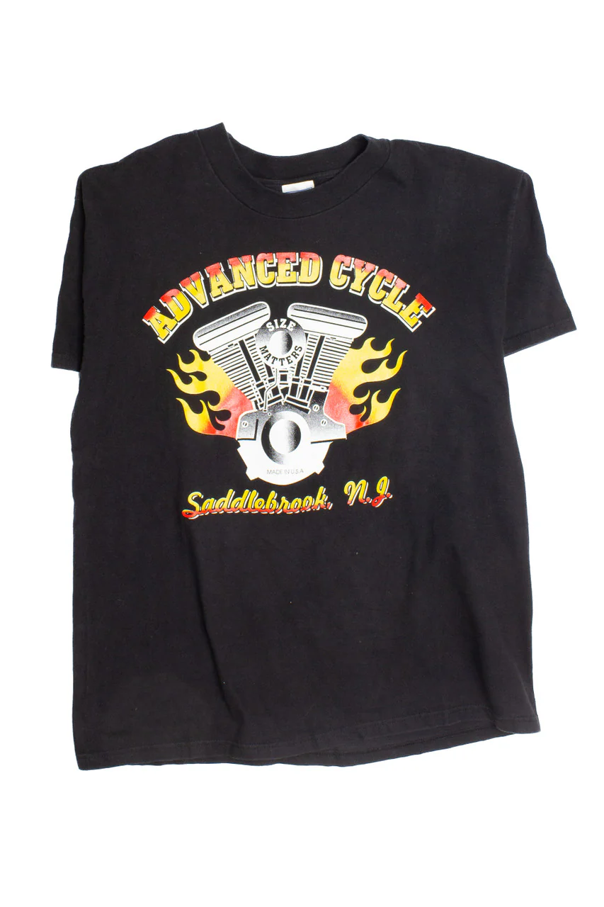 Vintage Advanced Cycle Engine T-Shirt (1990s) 8316 - Image 2