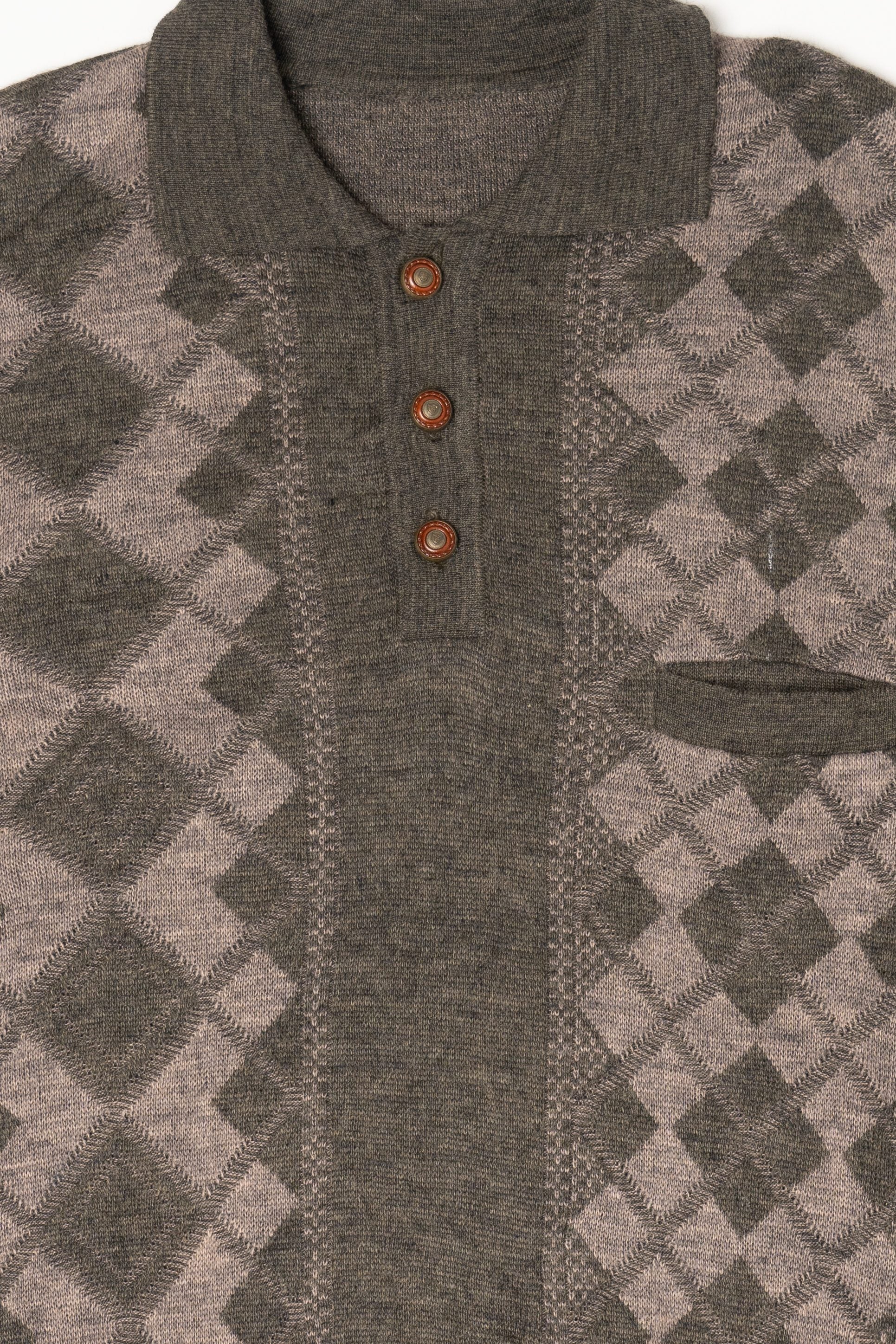 Vintage Argyle 80s Sweater (1980s) - Image 2