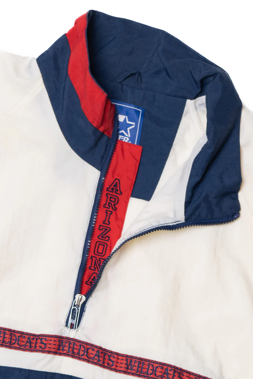 Vintage Arizona Wildcats Quarter Zip Starter Lightweight Jacket - Image 2