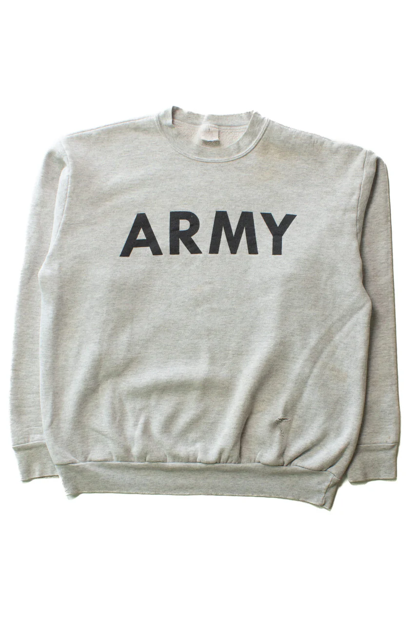 Vintage Army Sweatshirt (1990s) 10766 - Image 2