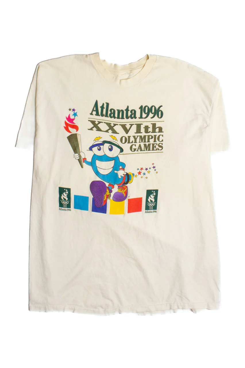 Vintage Atlanta Olympic T-Shirt (1990s) - Image 2