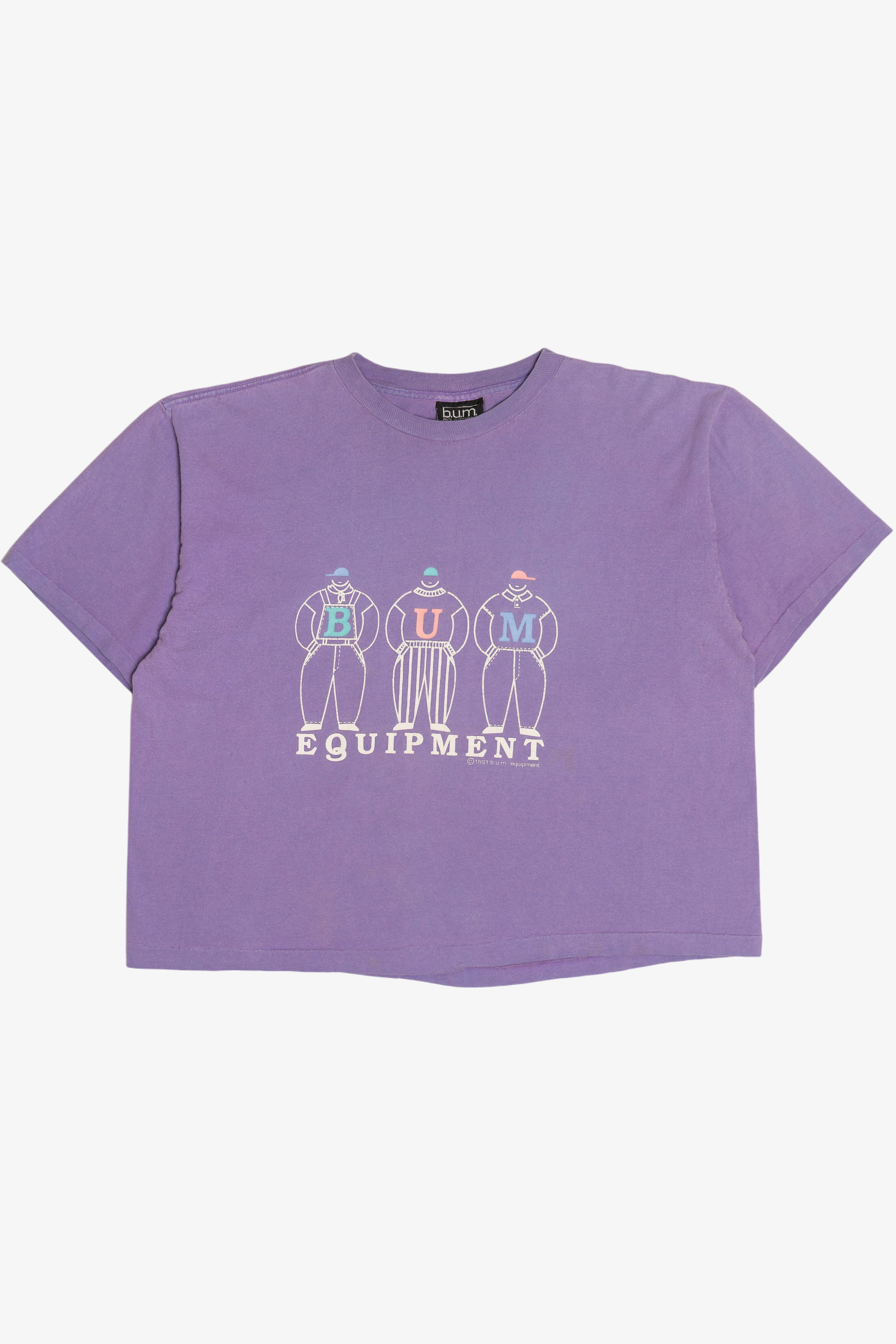 Vintage B.U.M Equipment Wide Crop T-Shirt (1990s)