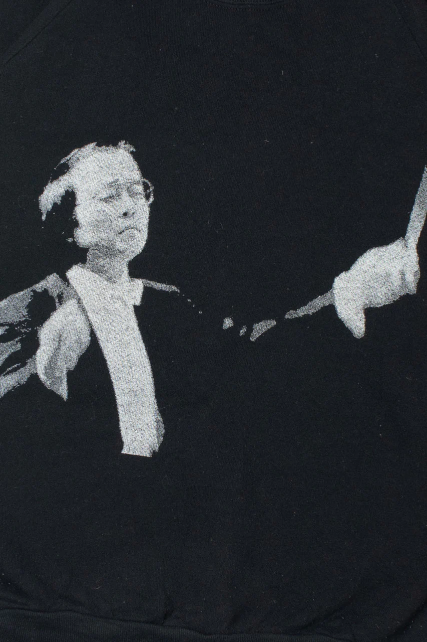 Vintage "BBC Welsh Symphony Orchestra" Conductor Front/Back Print Sweatshirt - Image 2