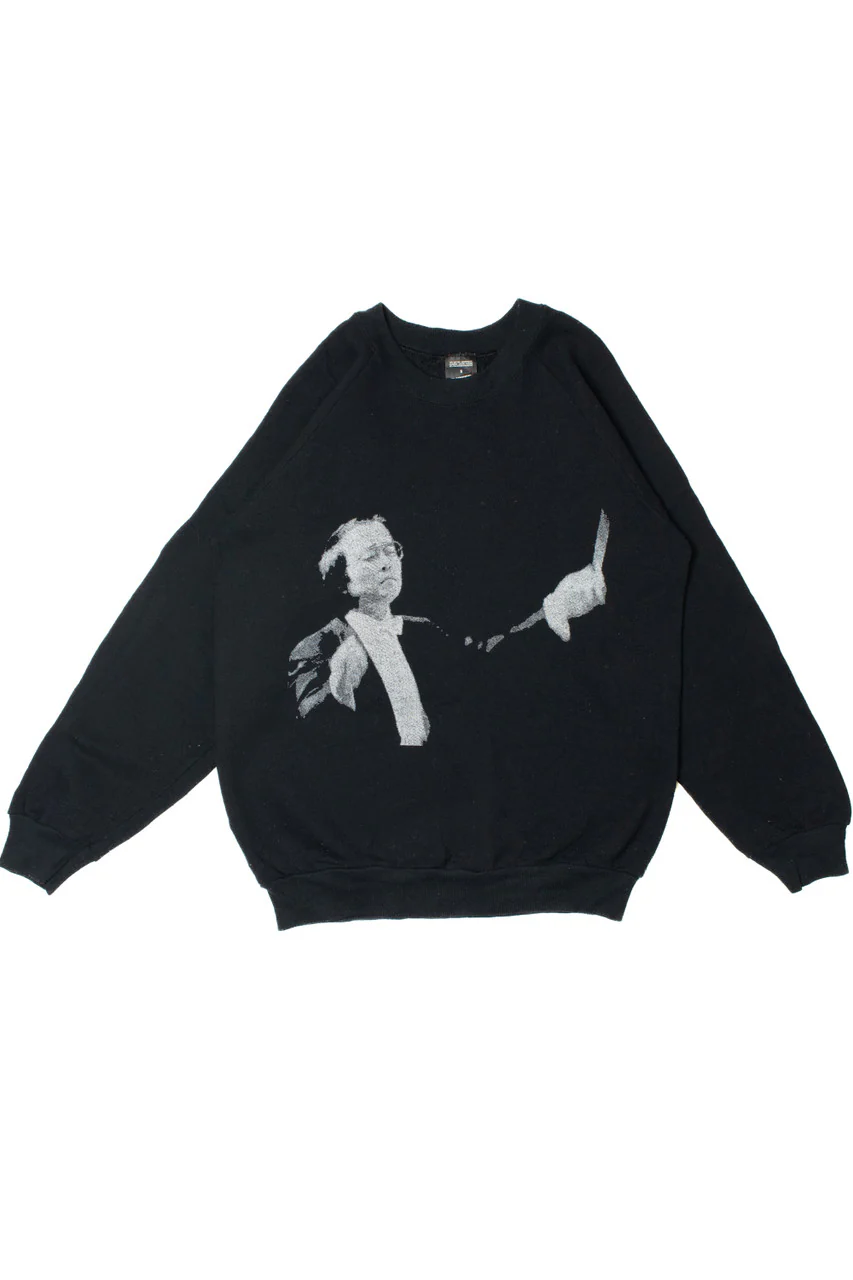 Vintage "BBC Welsh Symphony Orchestra" Conductor Front/Back Print Sweatshirt - Image 3