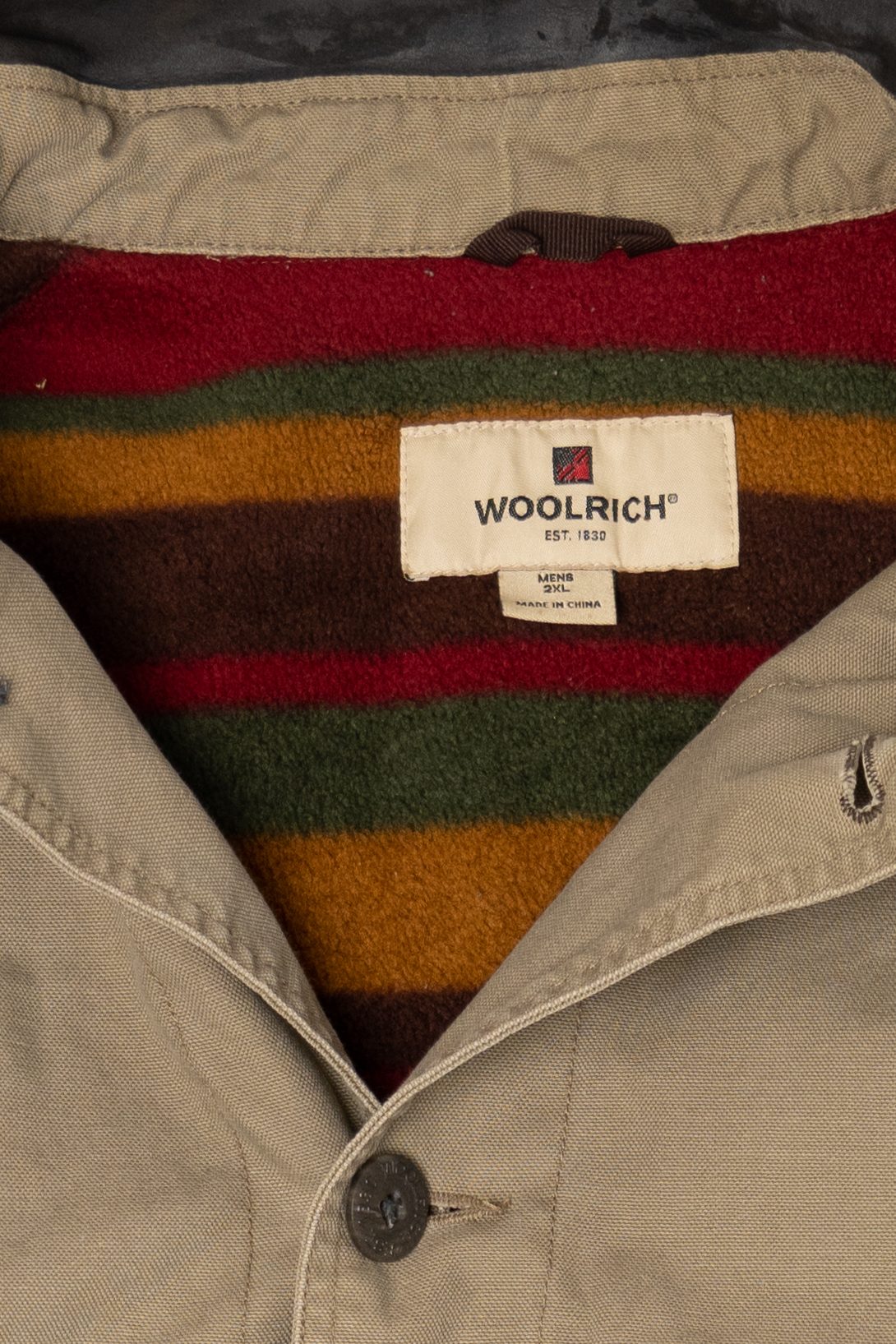 Vintage Woolrich Fleece Blanket Lined Jacket (1990s) - Image 3