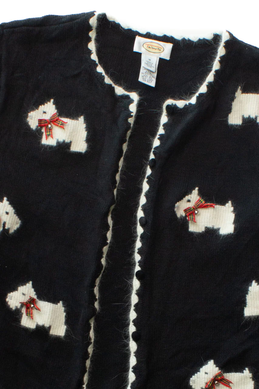 Vintage Bell Dogs Cardigan Sweater (1990s)