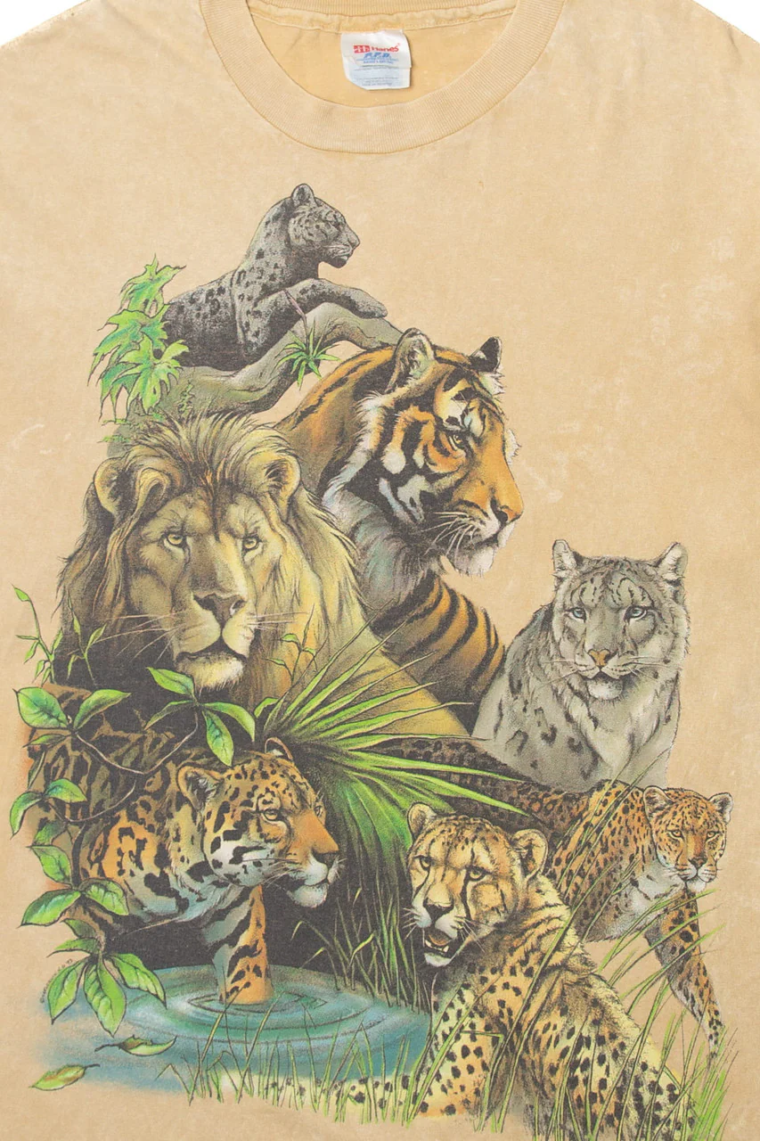 Vintage Big Cats T-Shirt - Image 2