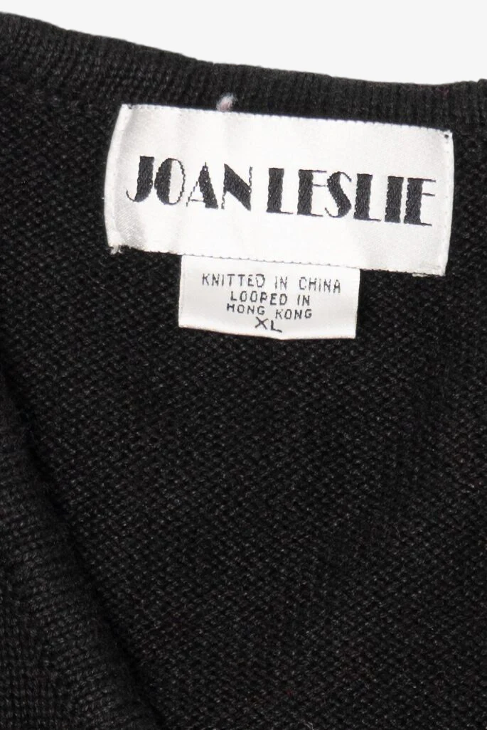 Vintage Black Joan Leslie Ugly Christmas Vest (1990s) - Image 3