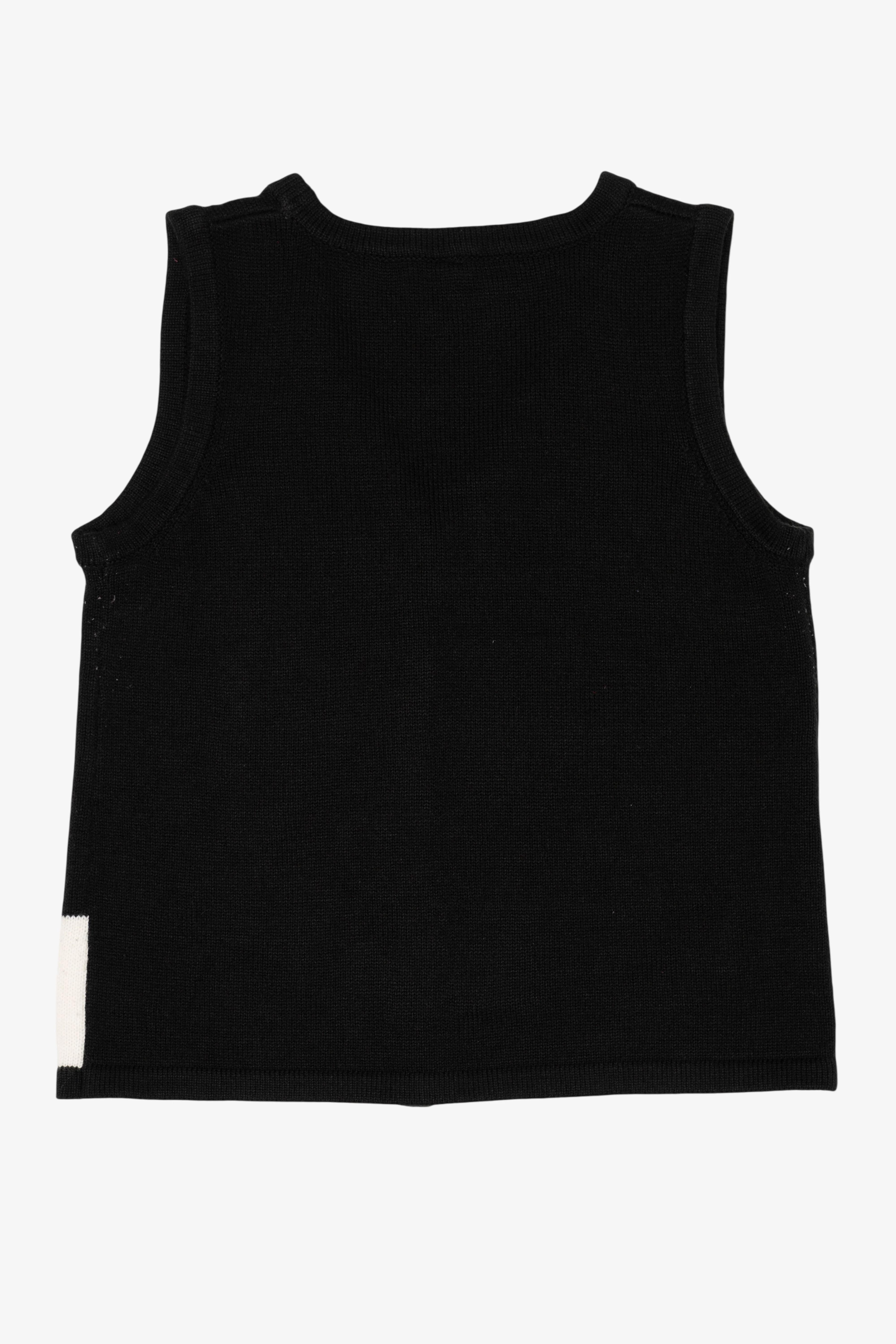 Vintage Black Reindeer Ugly Christmas Vest (2000s) - Image 4