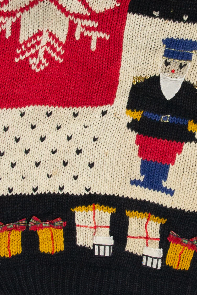 Vintage Black Ugly Christmas Pullover 61932 - Image 3