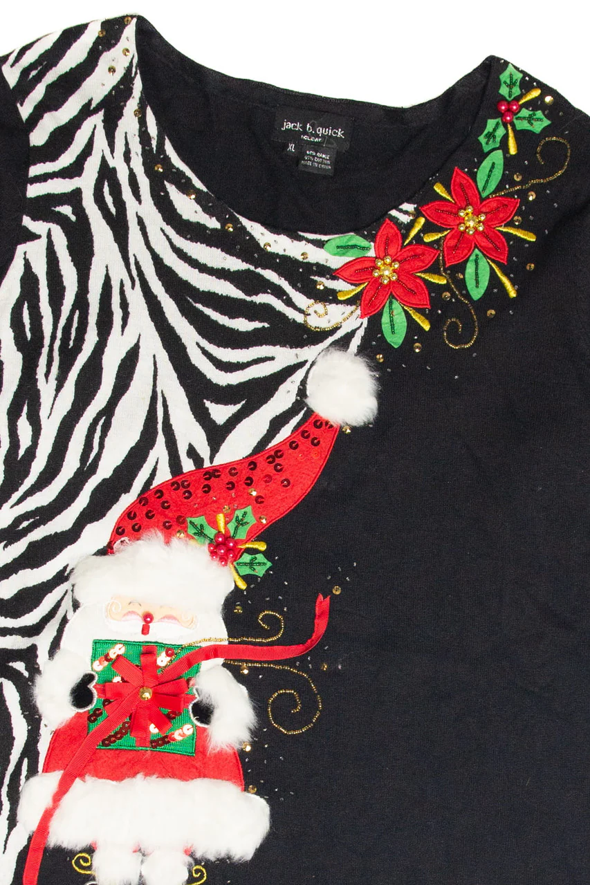Vintage Black Ugly Christmas Pullover 61947 - Image 2