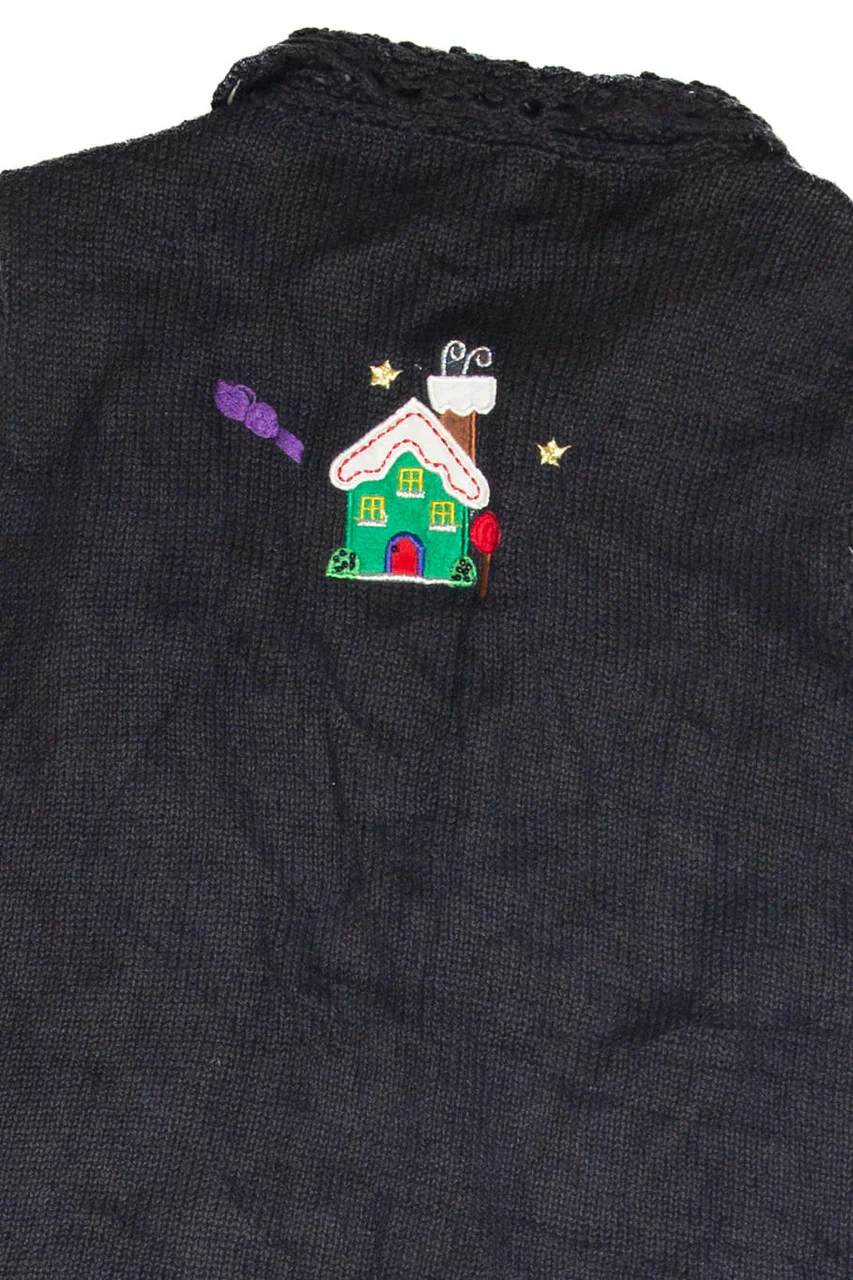 Vintage Black Ugly Christmas Vest - Image 3