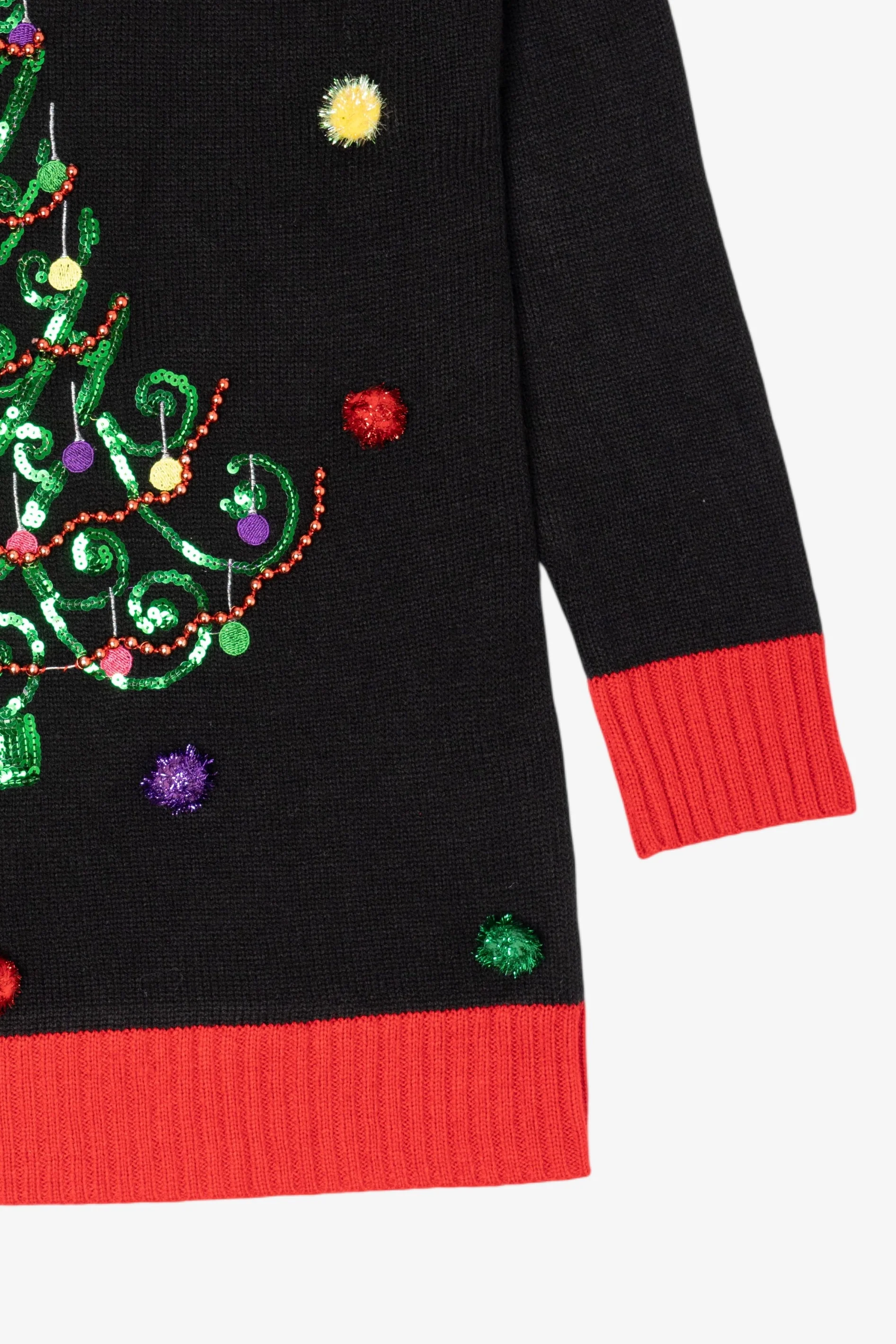 Vintage Black United States Sweater Trees Ugly Christmas Pullover (2000s) - Image 10