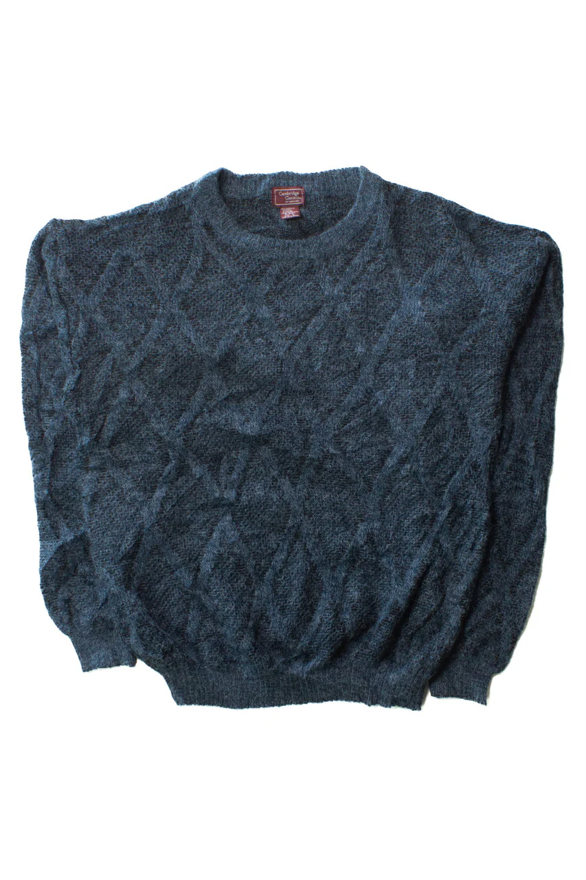 Vintage Blue Cambridge Classics Sweater (1990s) - Image 2