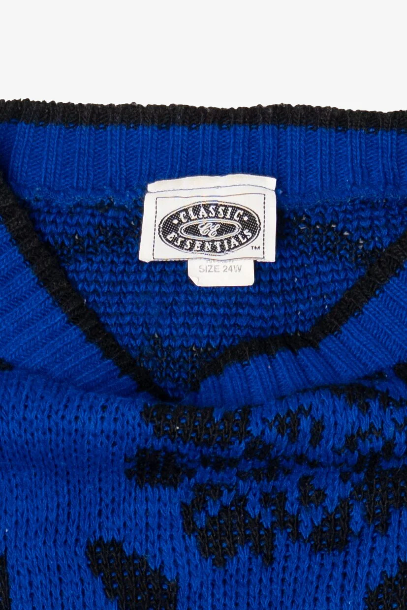 Vintage Blue Classic Essentials Sweater (1980s) - Image 4