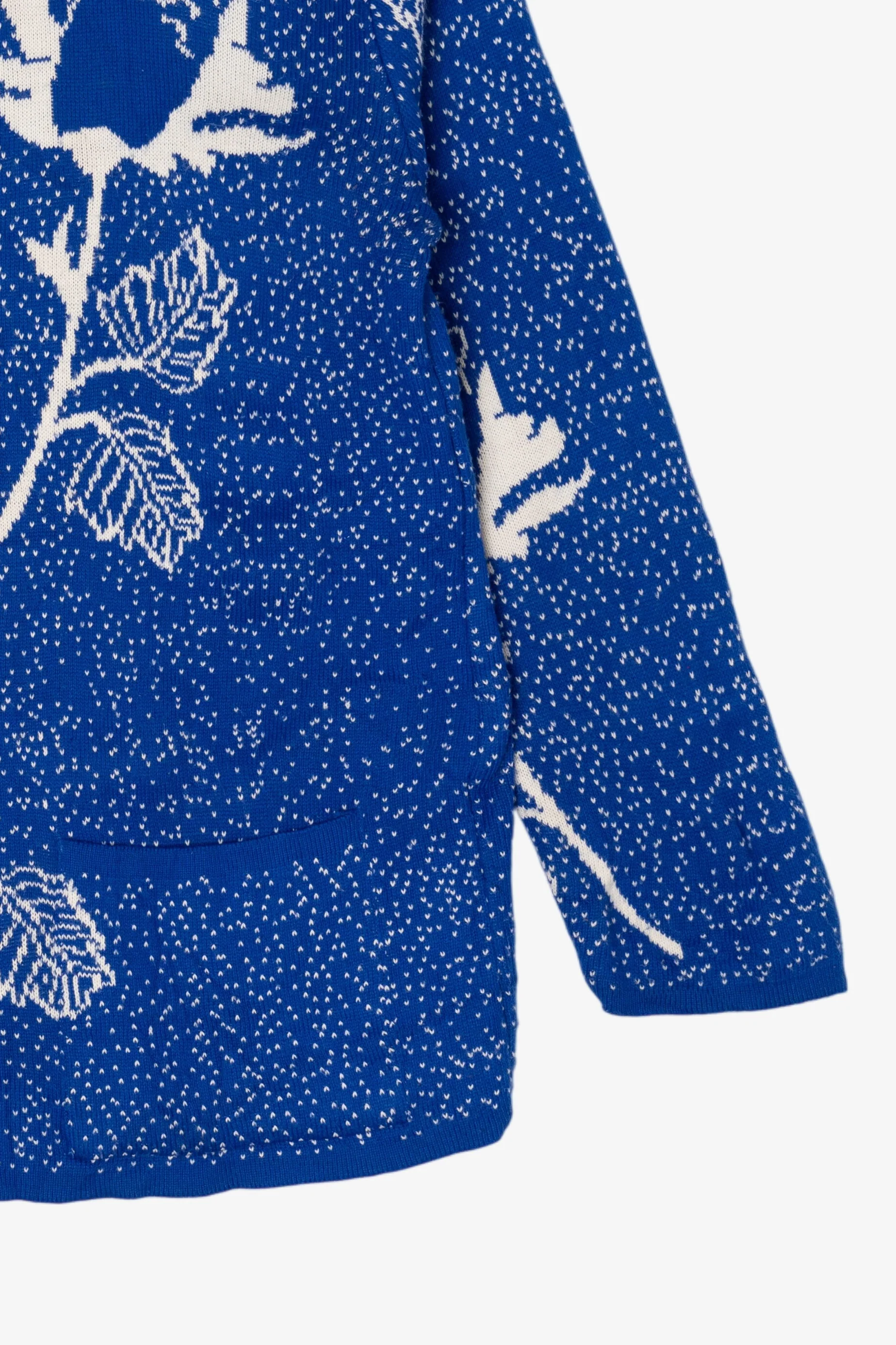 Vintage Blue Sarra Zip-Up Sweater (1990s) - Image 10