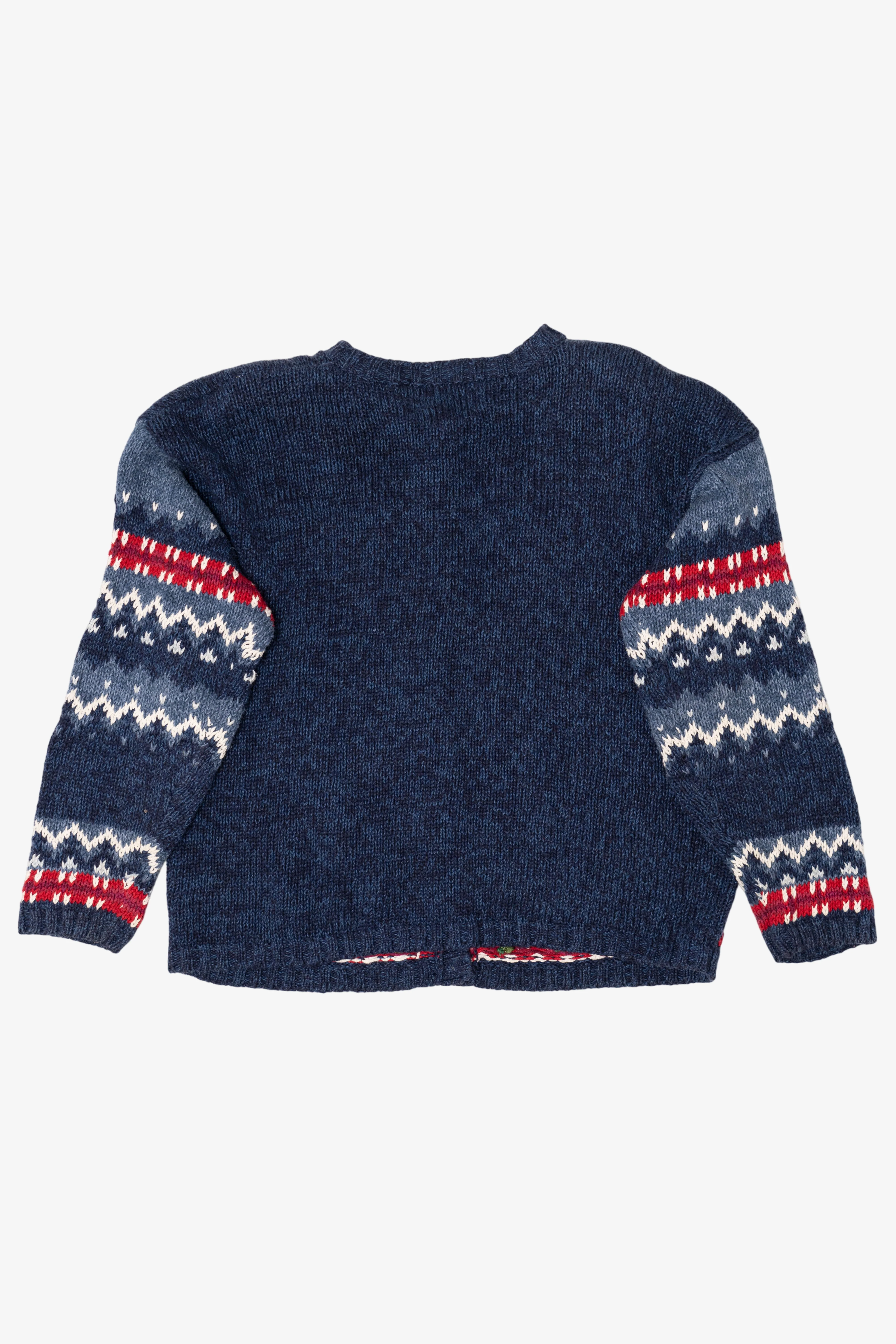 Vintage Blue Tiara International Bears Ugly Christmas Sweater (1990s) - Image 2