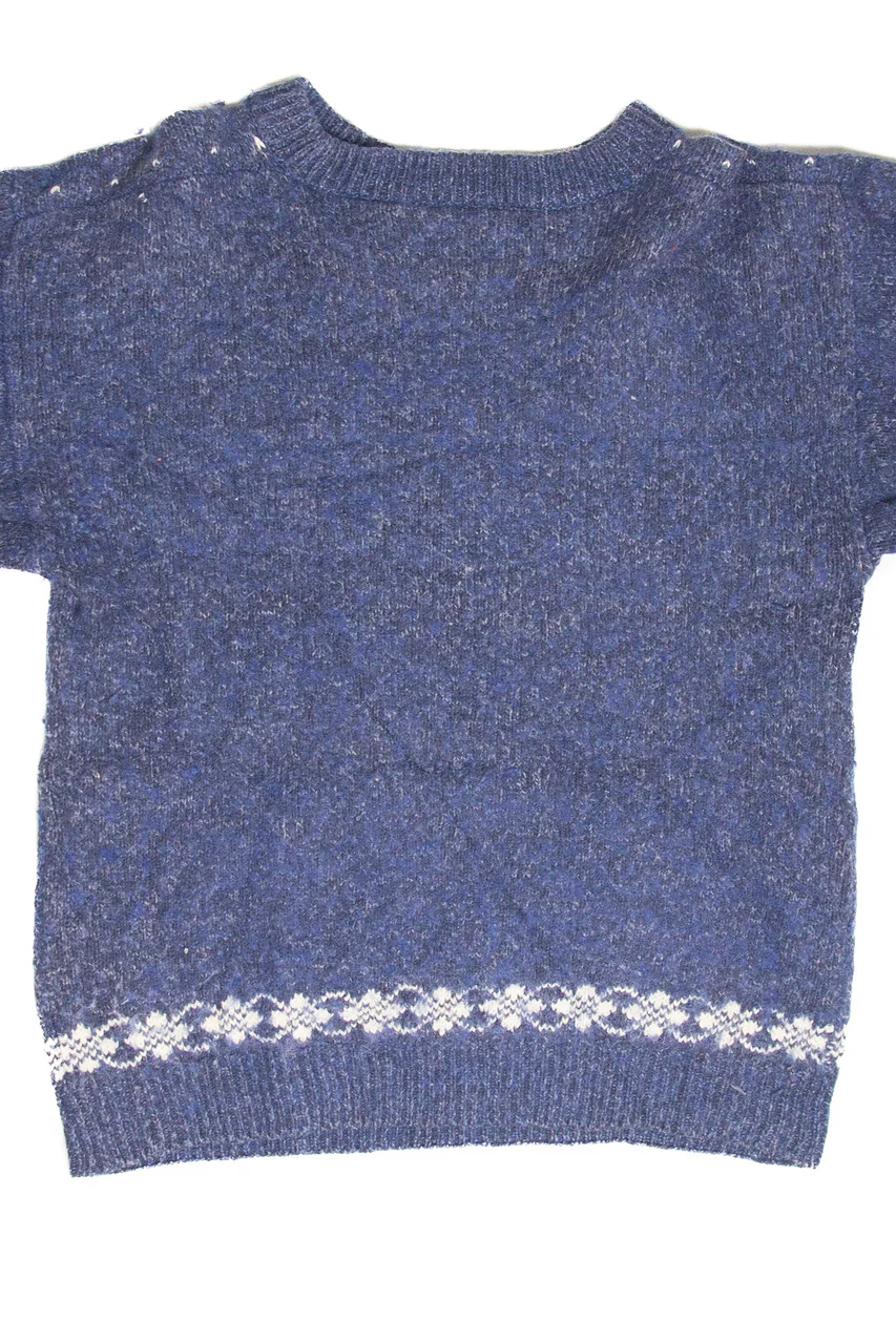 Vintage Blue Ugly Christmas Pullover 61923 - Image 3