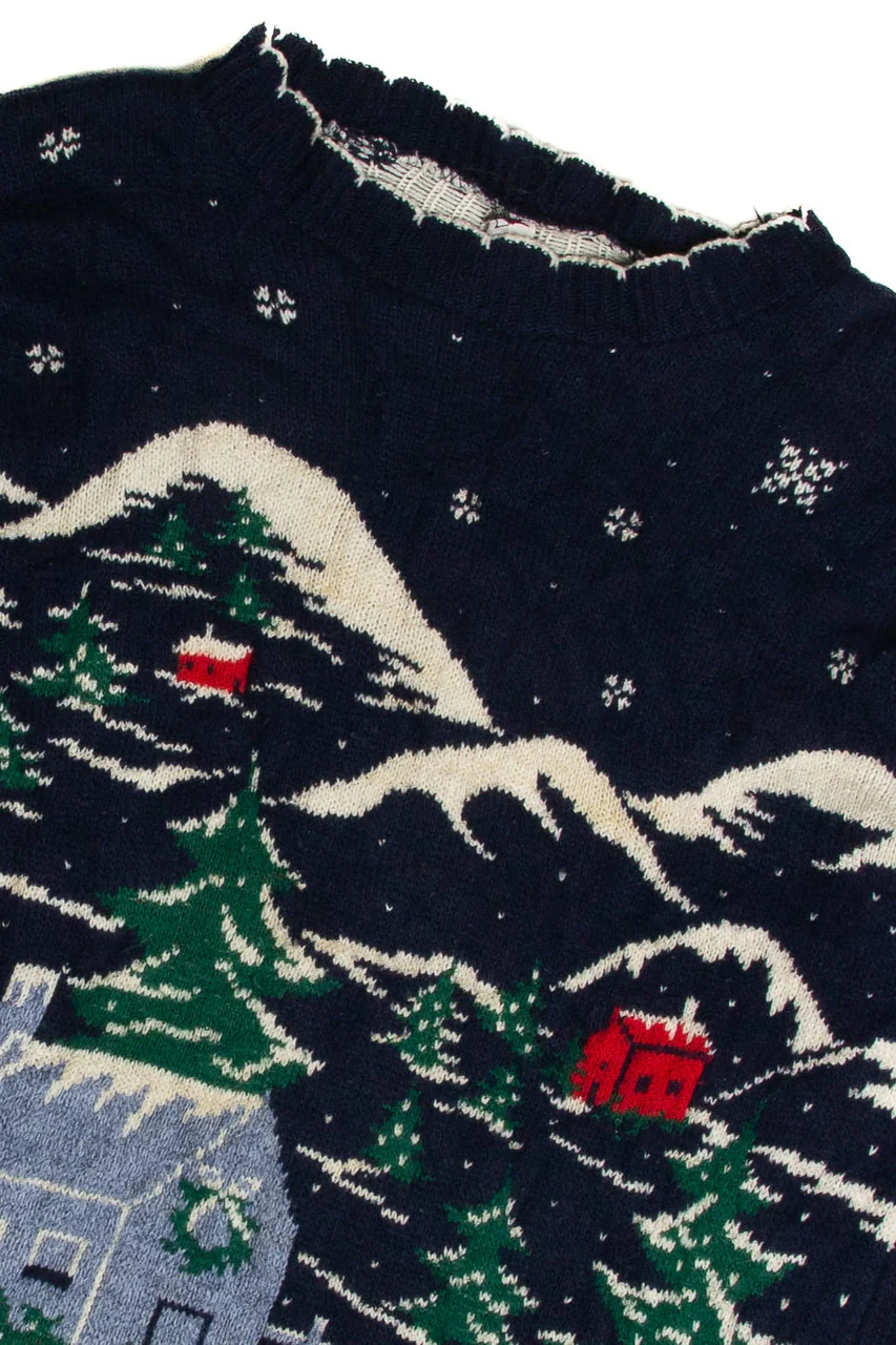 Vintage Blue Ugly Christmas Sweater 59661 - Image 2
