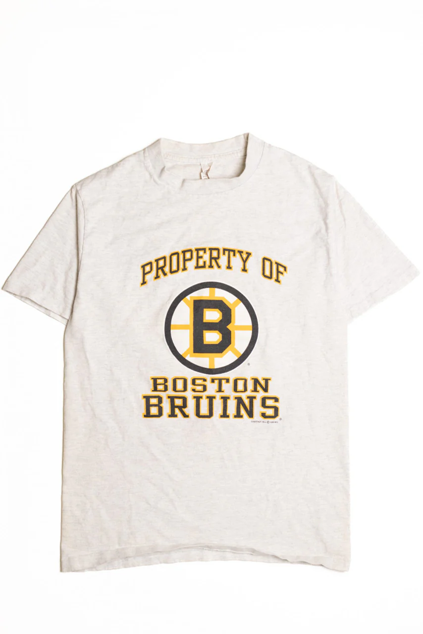 Vintage Boston Bruins Single Stitch T-Shirt - Image 2