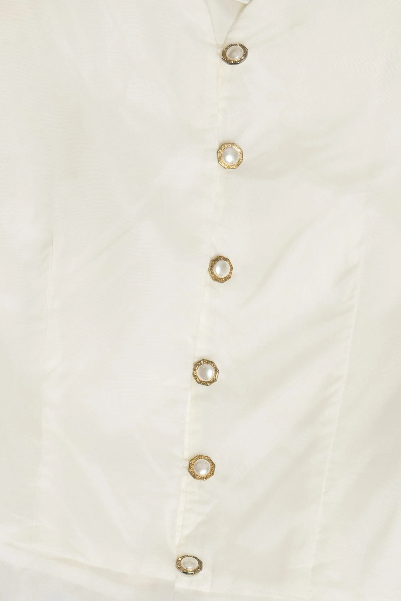 Vintage Bridal Tulle Sleeve Adjustable Waist Tie Top - Image 3