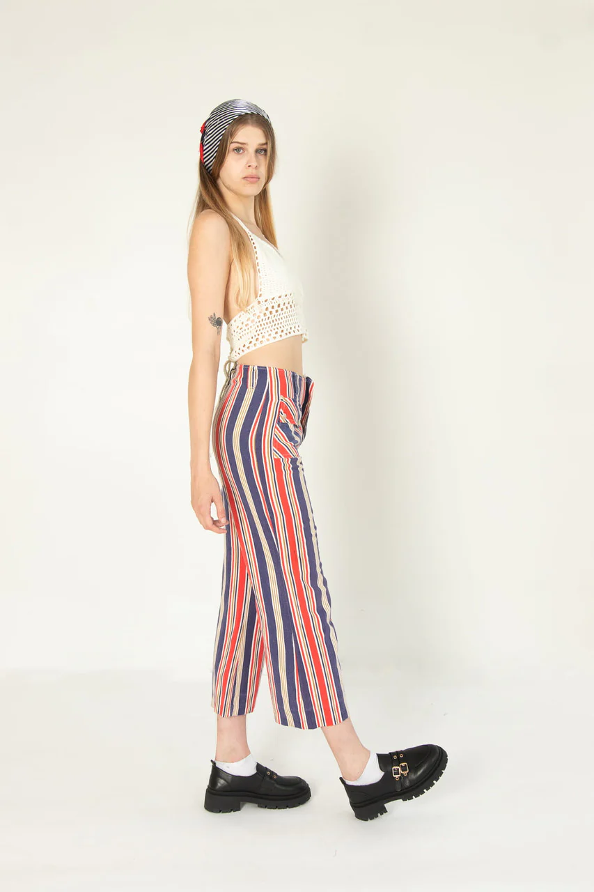 Vintage British Mist Striped Pants (1970s)