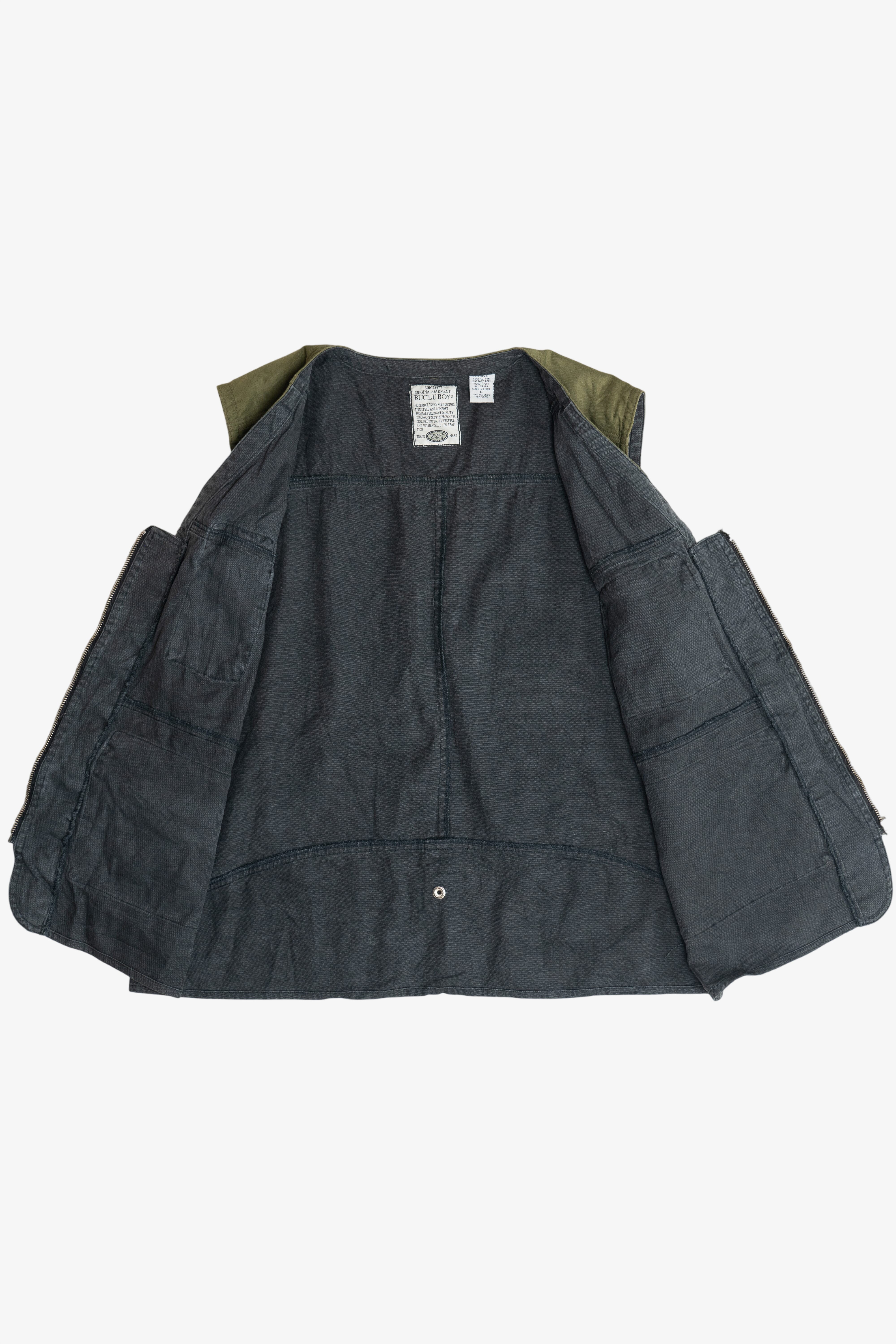 Vintage Bugle Boy Fishing Multi Pocket Vest (2000s) - Image 5