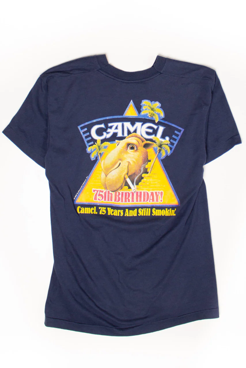 Vintage Camel Cigarettes 75th Anniversary T-Shirt (1988) - Image 2
