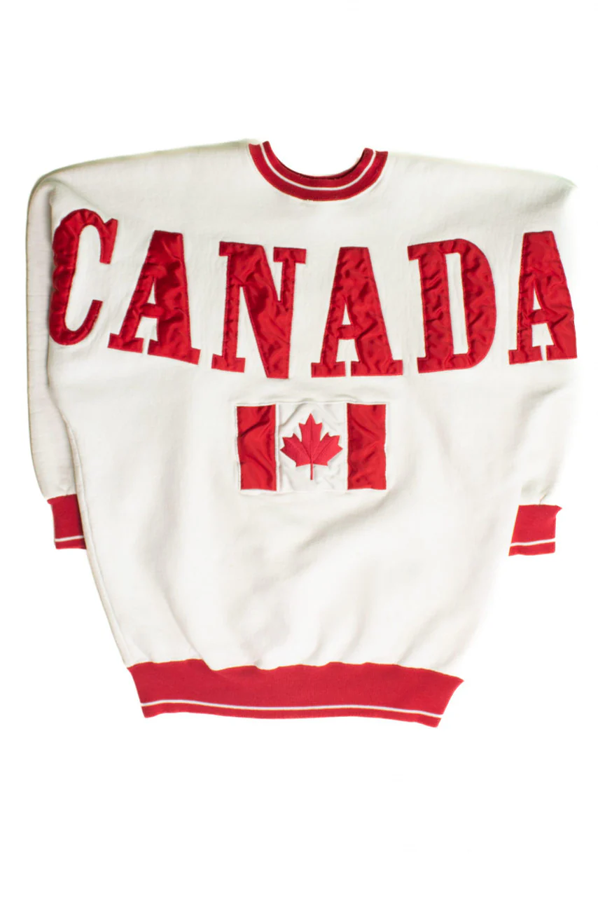 Vintage Canada Spell-Out Sweatshirt (1990s) - Image 2