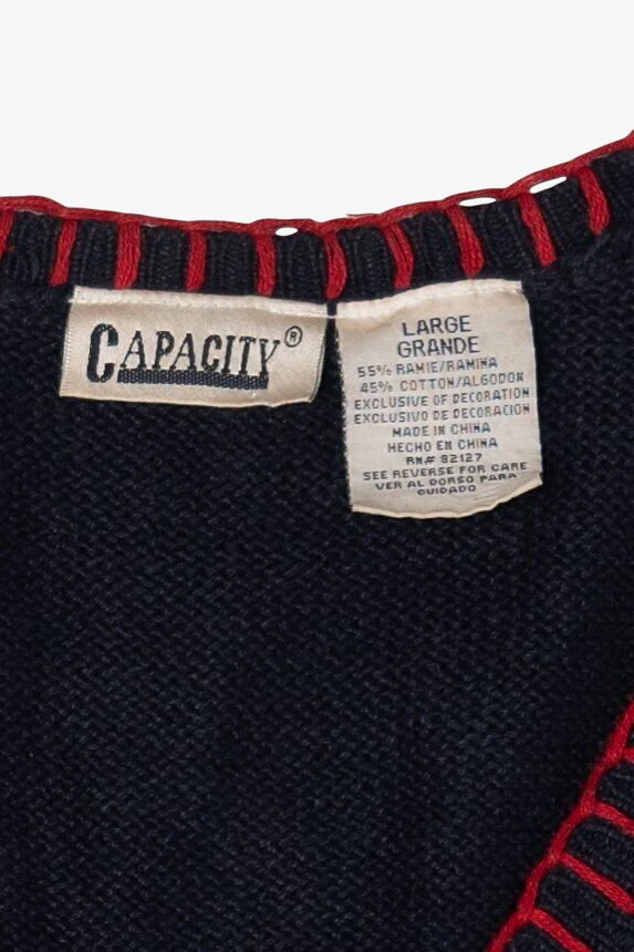 Vintage Capacity Cardinals Ugly Christmas Vest (1990s) - Image 6