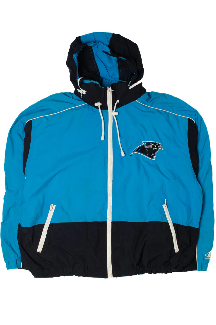 Vintage Carolina Panthers NFL Logo Athletic Lightweight Jacket - Image 4