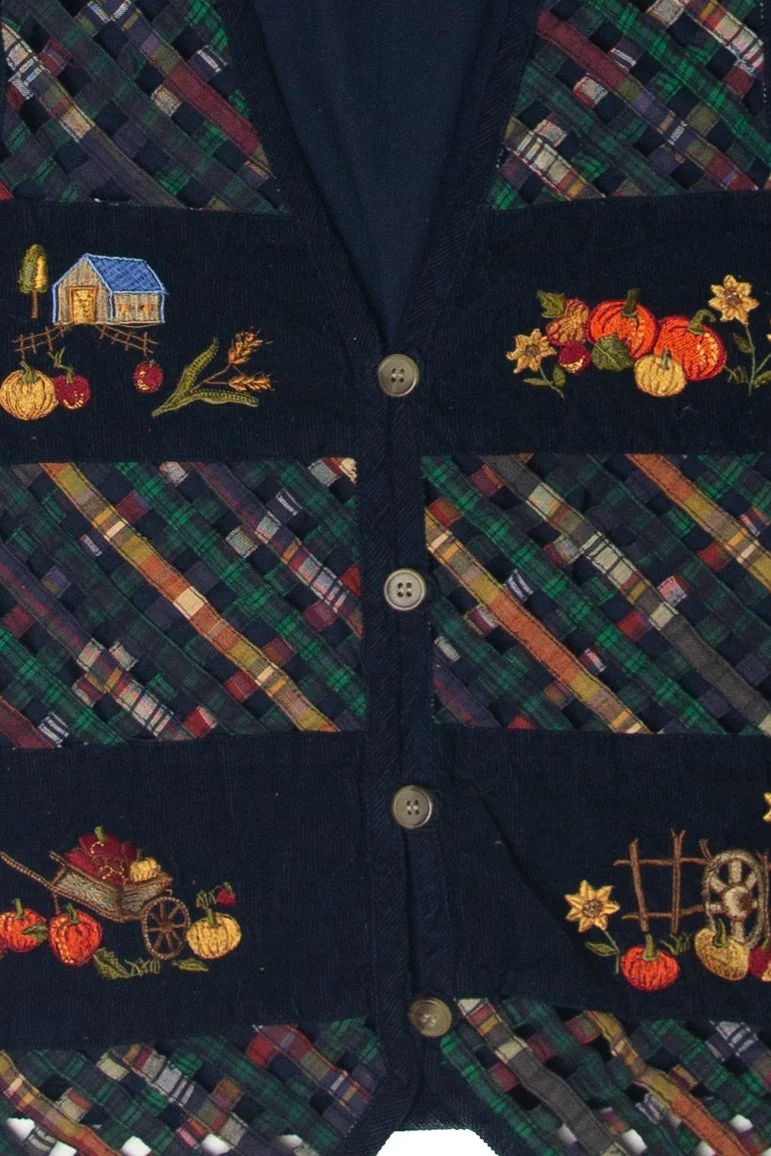 Vintage Casey & Max Autumn Harvest Vest (1990s) - Image 2