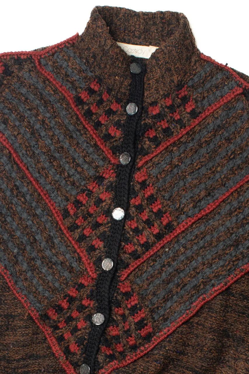 Vintage Cassidy 80s Batwing Cardigan Sweater - Image 2