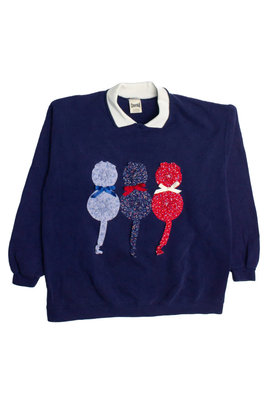 Vintage Cat Patch Sweatshirt (1940s) - Image 2