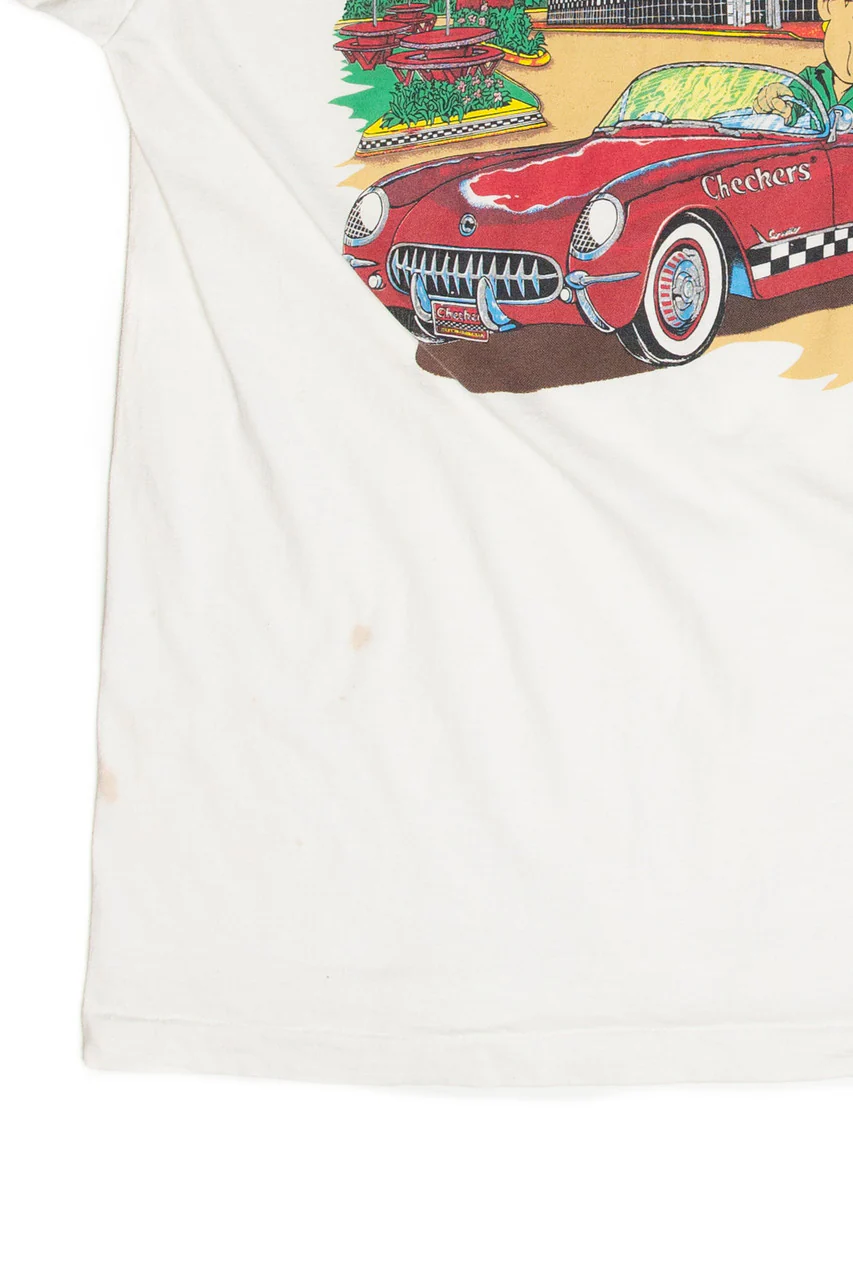 Vintage Checkers Restaurant T-Shirt - Image 6