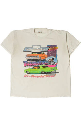 Vintage Chevrolet Thunder "It's A Powerful Storm" T-Shirt - Image 2