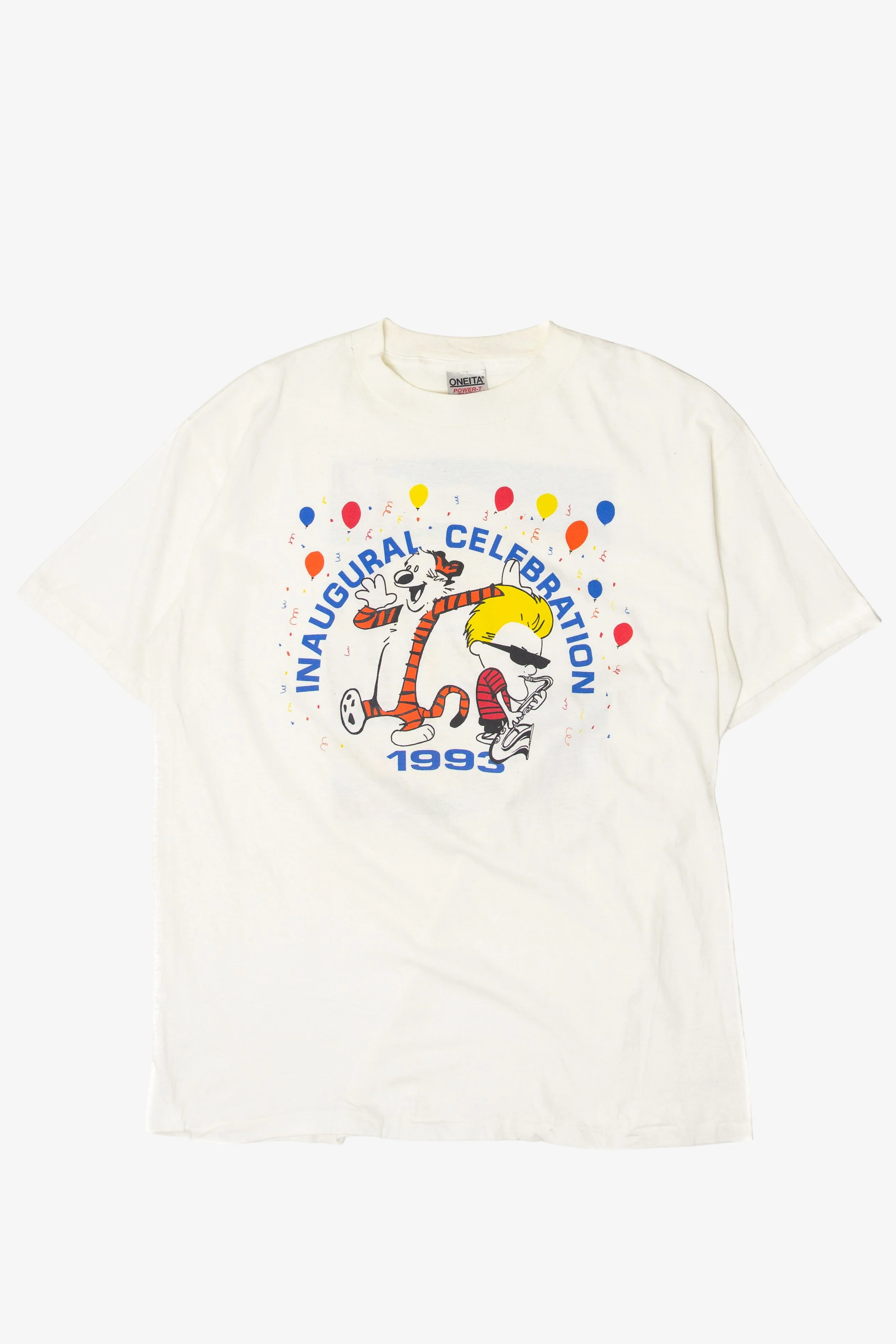 Vintage Clinton And Hobbes Parody T-Shirt (1990s)