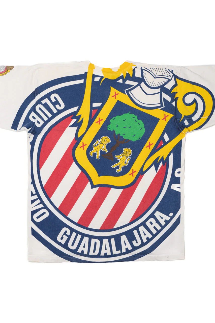 Vintage Club Deportivo Guadalajara Futbol All Over Print T-Shirt