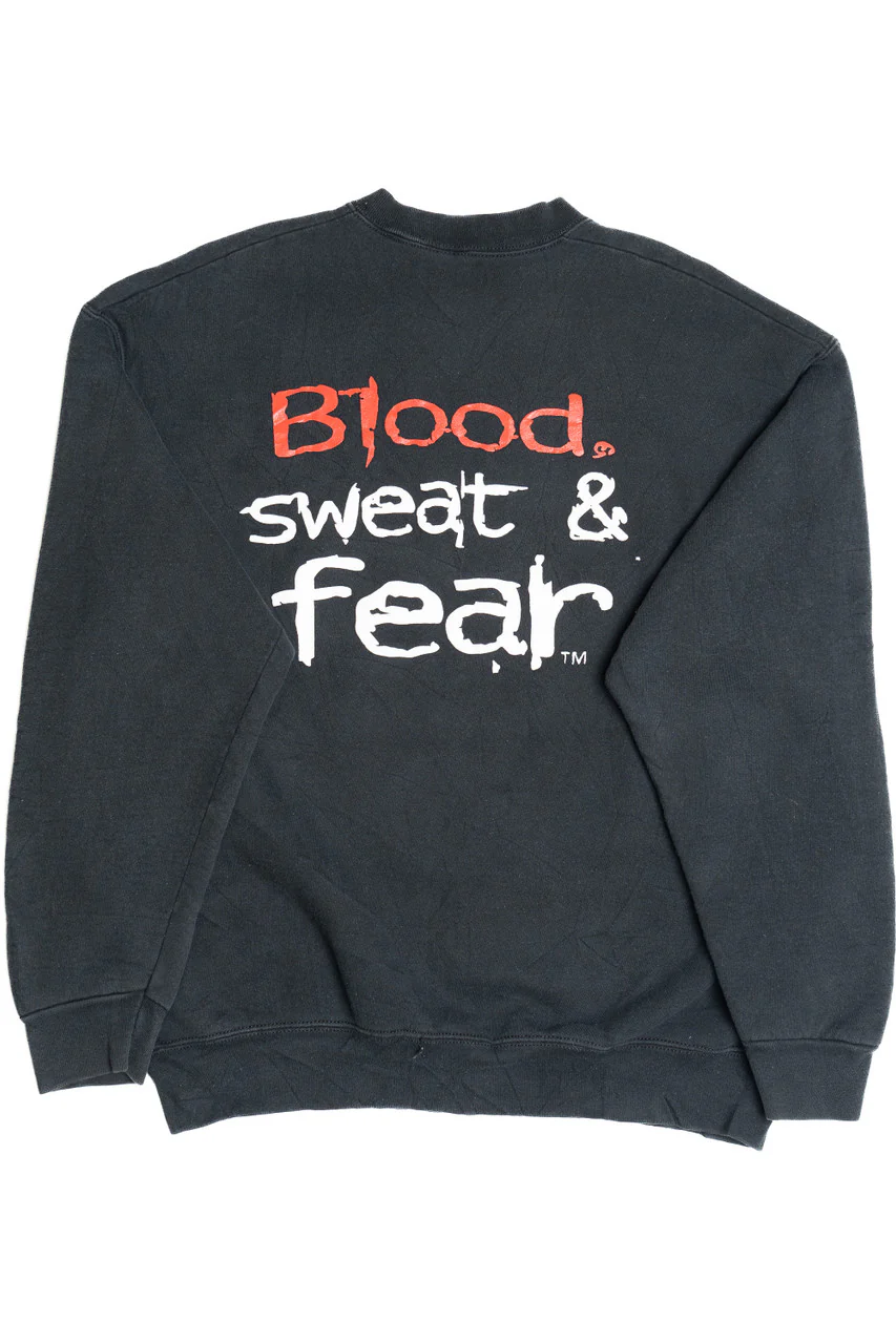Vintage "Columbus Chill" Hockey "Blood Sweat & Fear" Sweatshirt (1990s) - Image 2