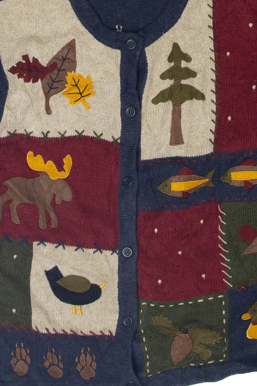 Vintage Croft & Barrow Autumn Cardigan (1990s) - Image 3