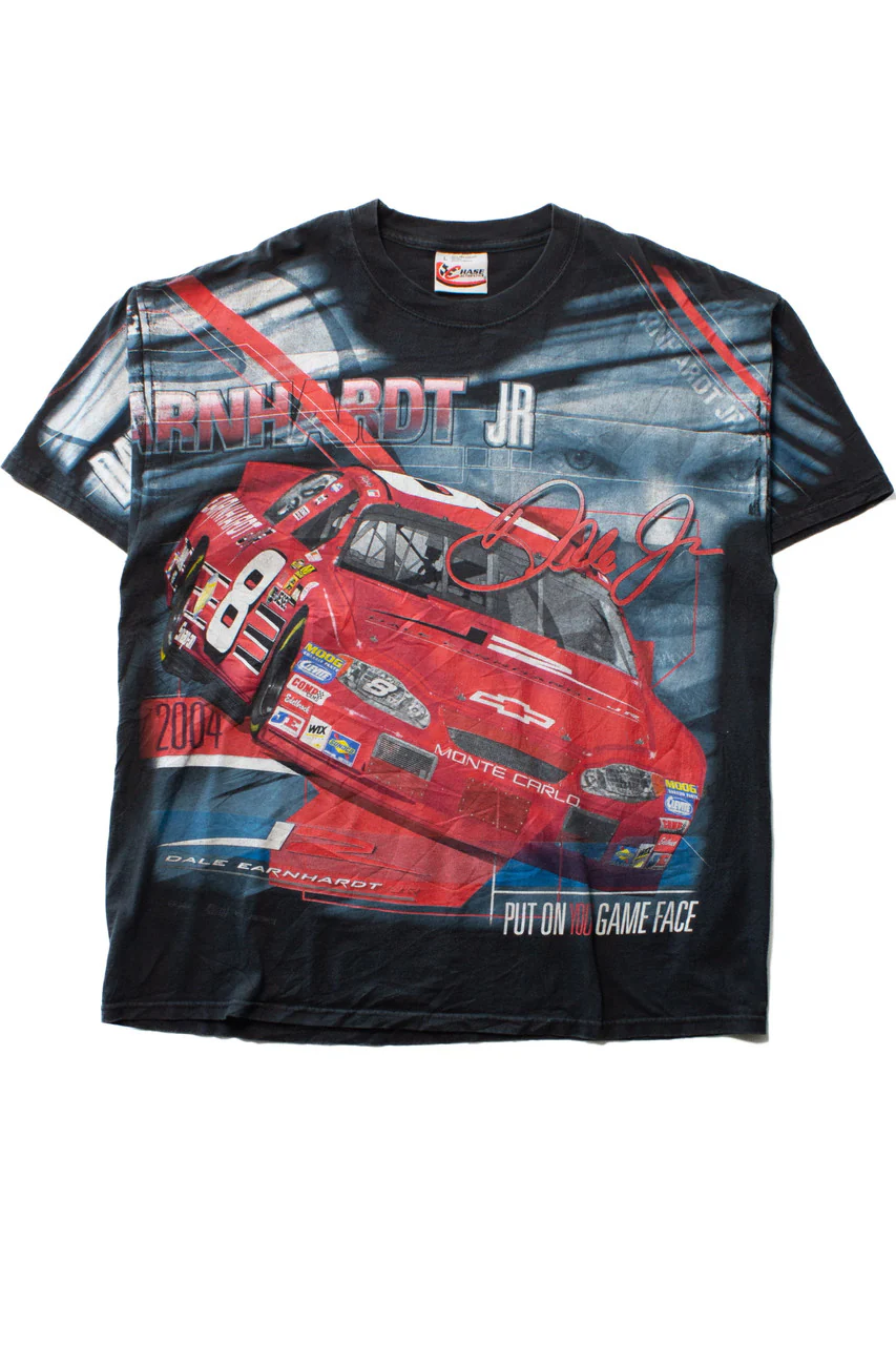 Vintage Dale Earnhardt Jr. All Over Print T-Shirt (2000s) - Image 2