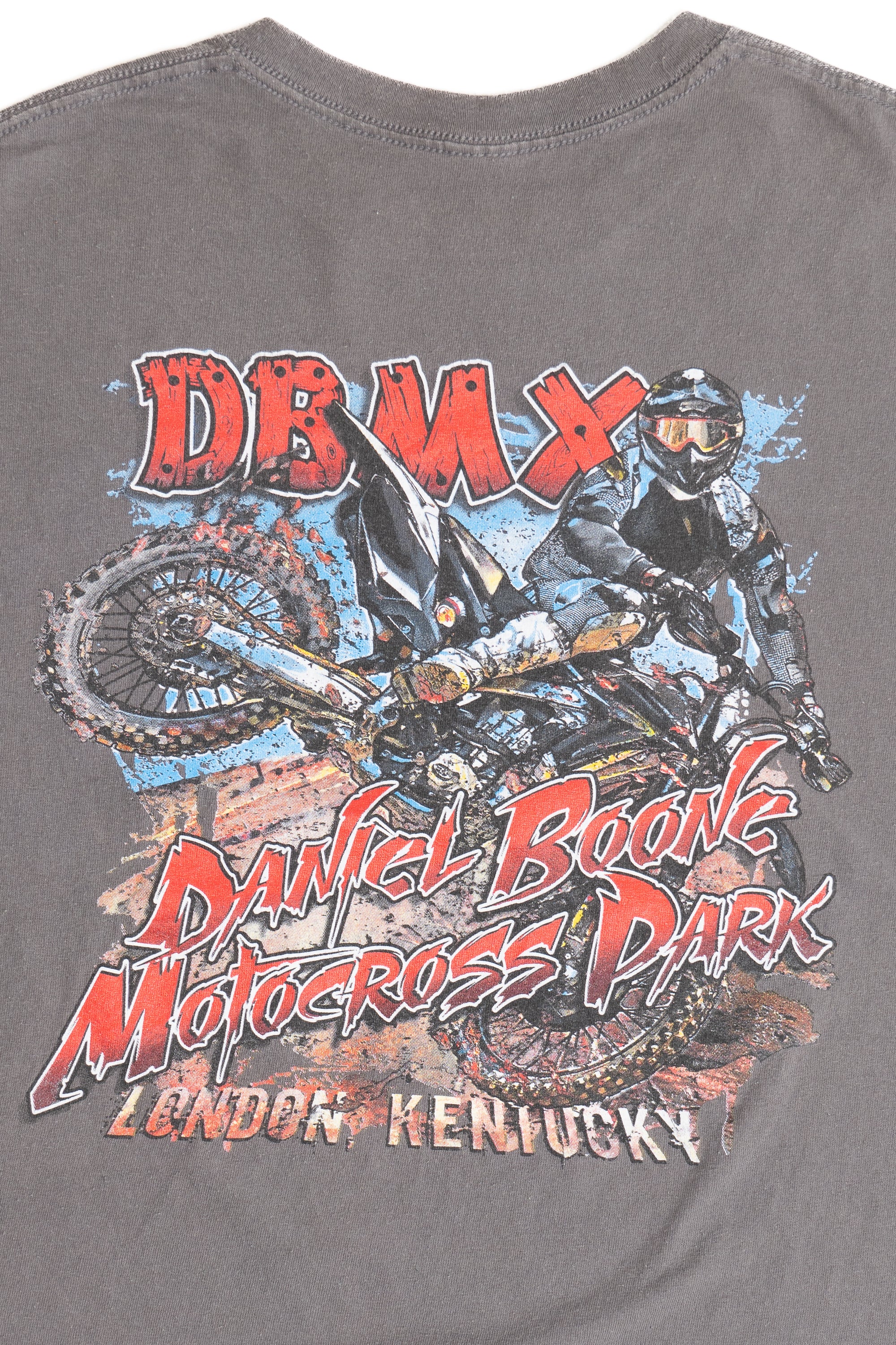 Vintage DBMX Daniel Boone Motorcoss Park T-Shirt - Image 4