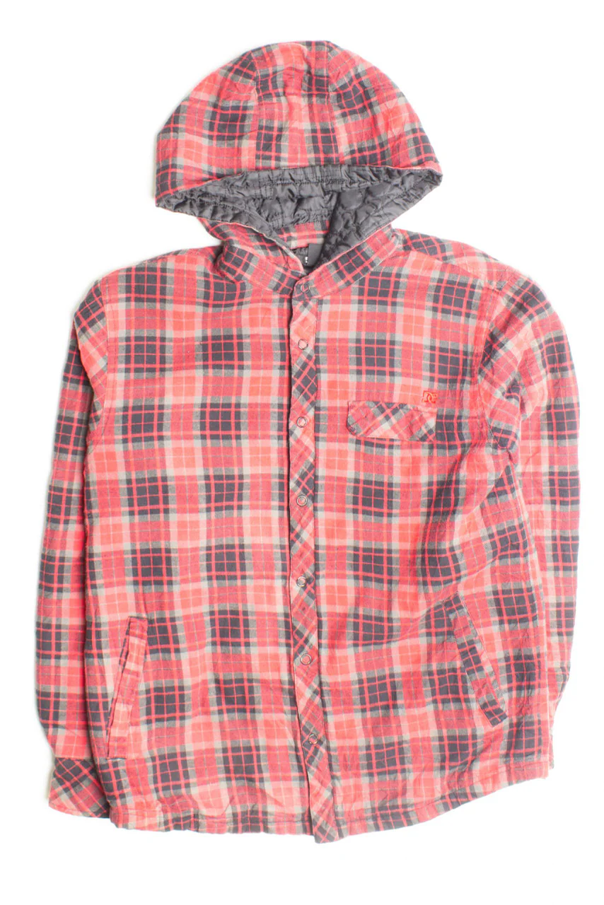 Vintage DC Hooded Flannel Jacket (2010s) - Image 2