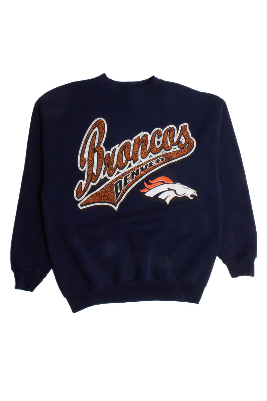 Vintage Denver Broncos Sweatshirt (1990s) 8832 - Image 2
