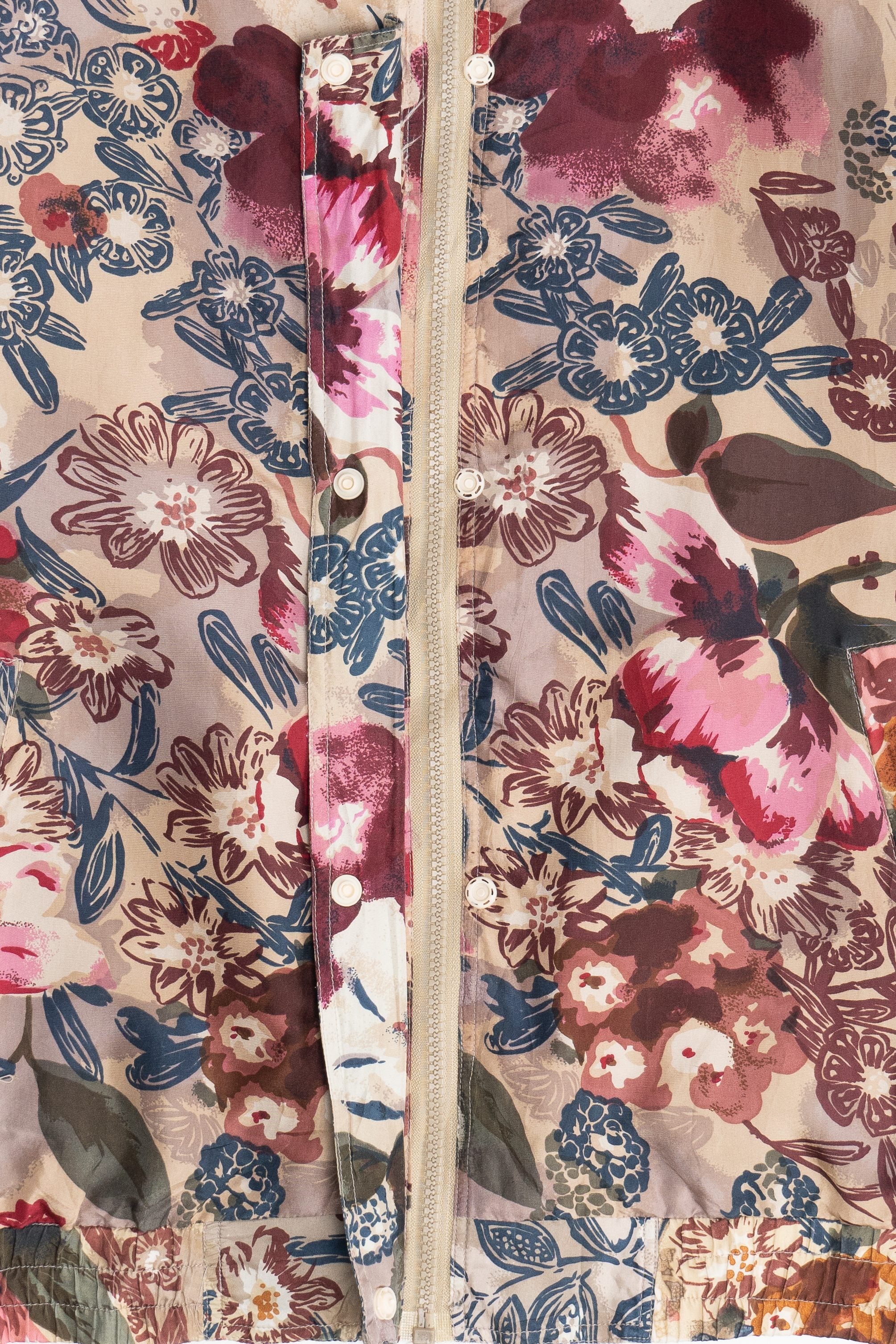 Vintage Details Sportswear Floral Silk Jacket (1990s) - Image 5