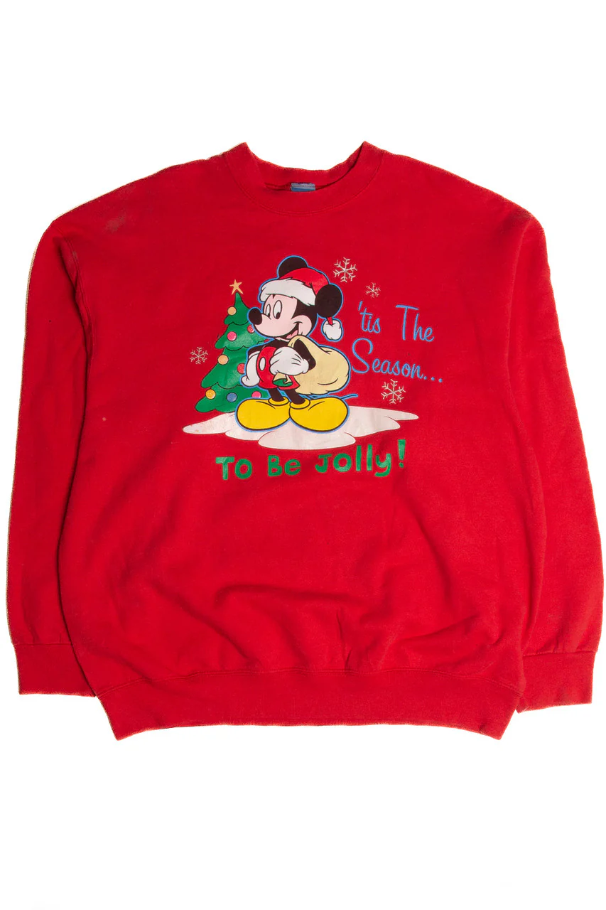 Vintage Disney Ugly Christmas Sweatshirt 62807 - Image 2