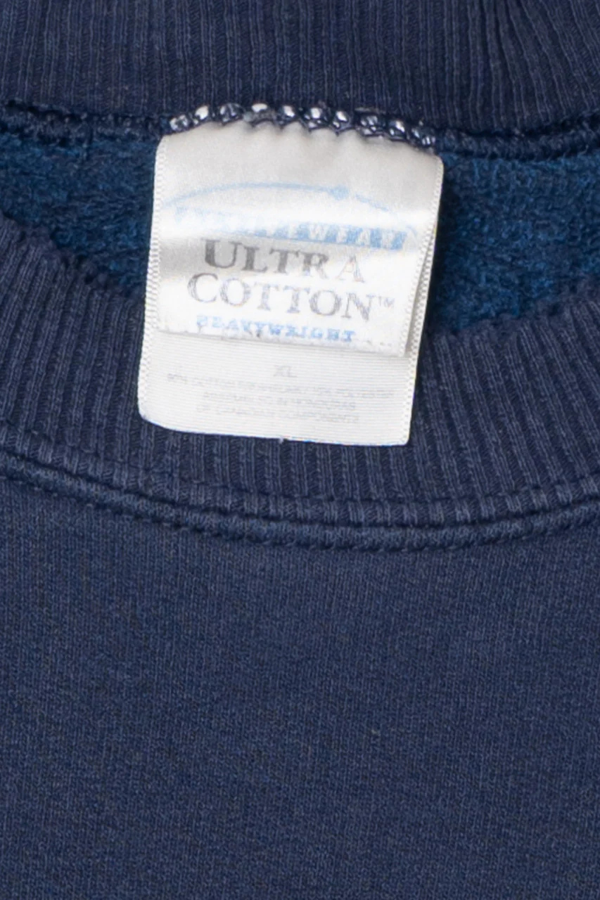 Vintage Distressed "American Outdoors" Wolf Moon Sweatshirt - Image 2